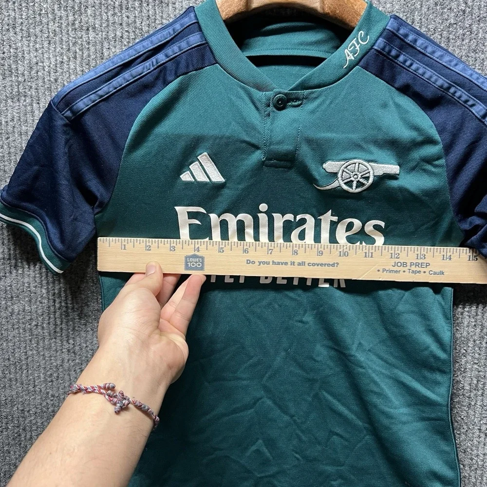 Adidas Arsenal Jersey Youth Medium Soccer‎ 23/24 Third Jersey Green